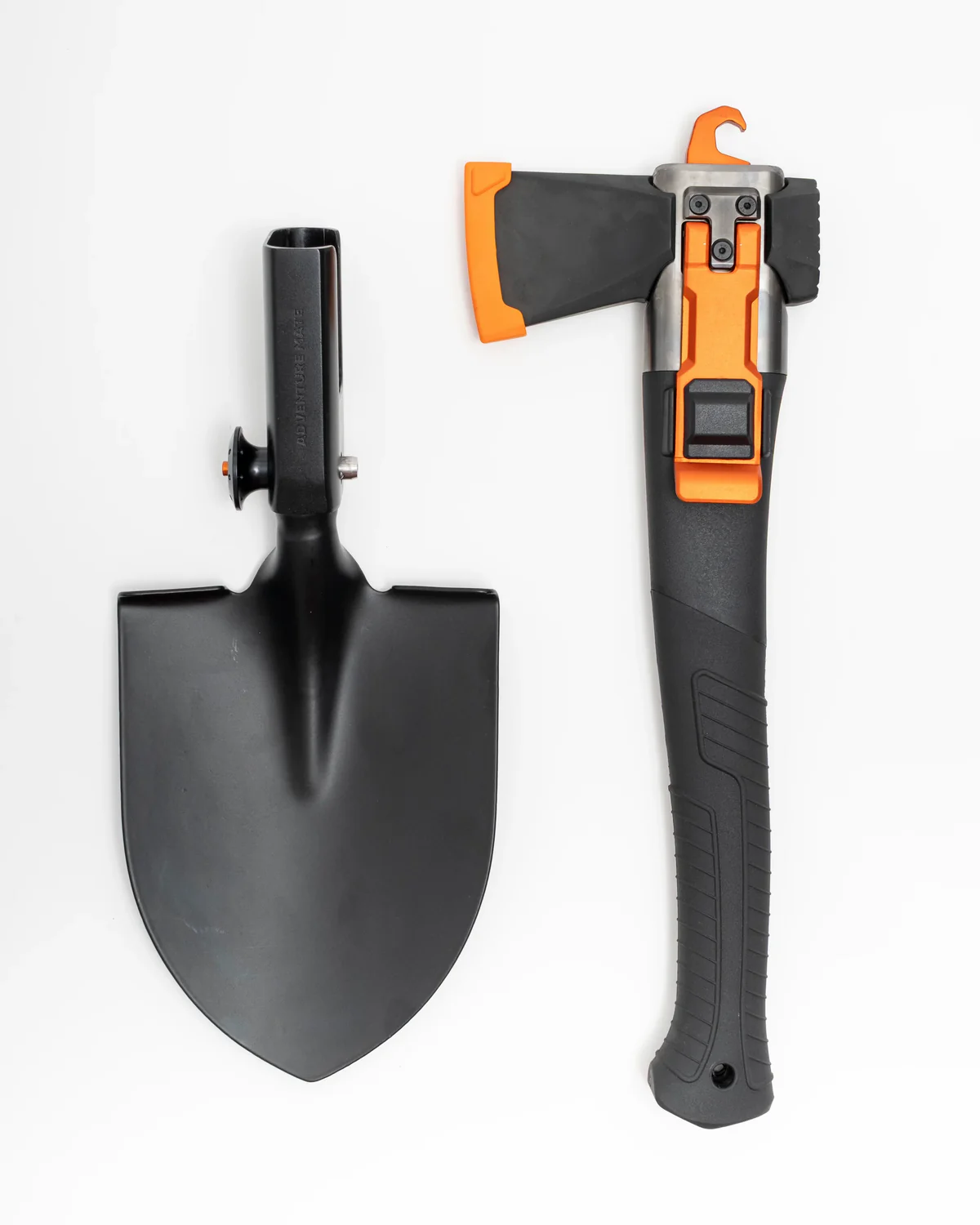 🔥 6-in-1 Outdoor Multi Tool Kit – Axe, Saw, Hammer, Hook & Shovel System