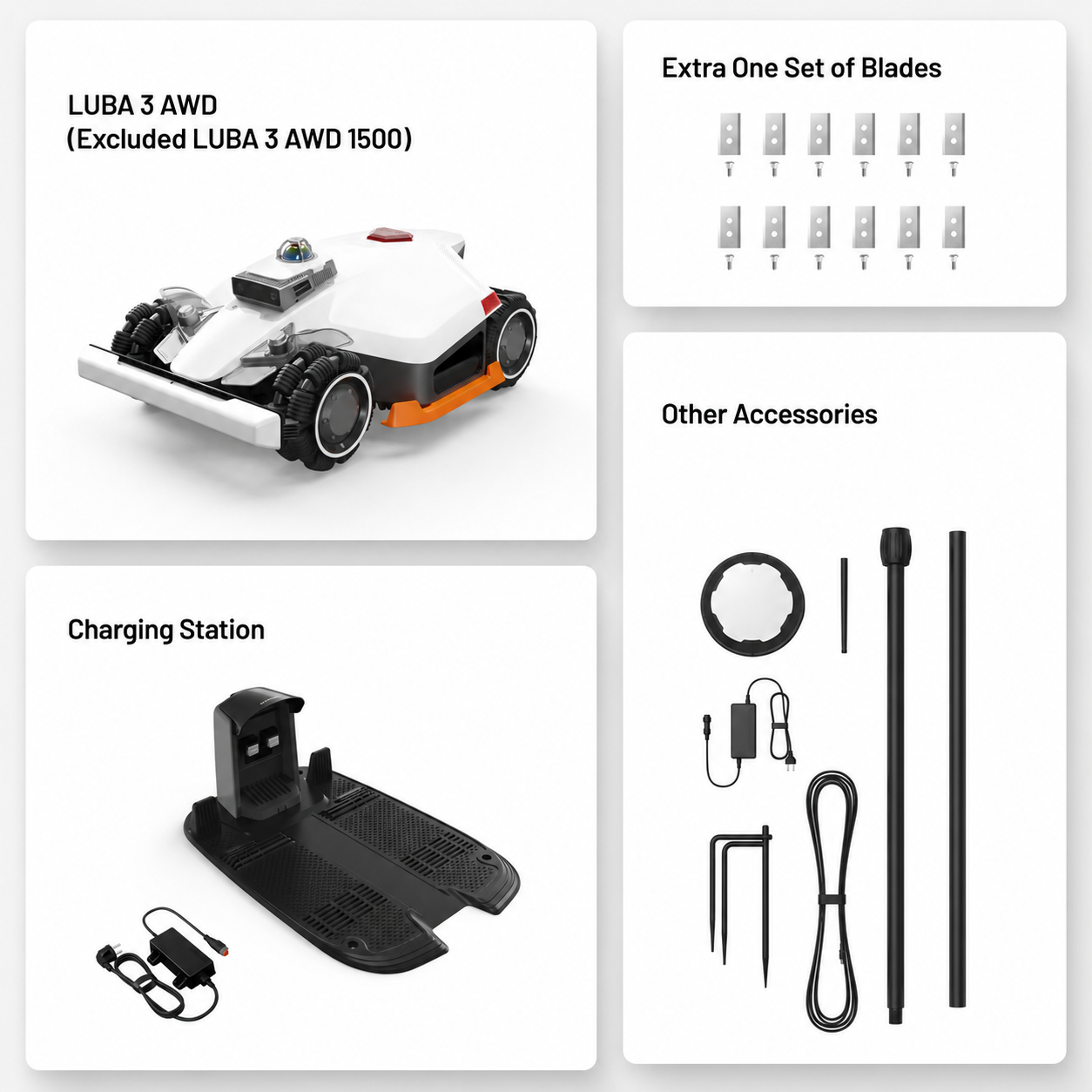 🔥 Smart All-Terrain Robotic Lawn Mower – RTK Precision Navigation, AWD Performance & Automatic Charging