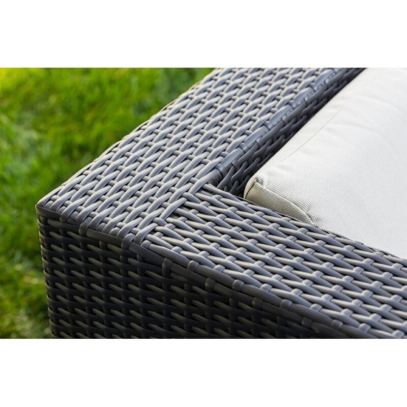 Ohana Black Wicker Outdoor 10-piece Conversation Set - No Assembly