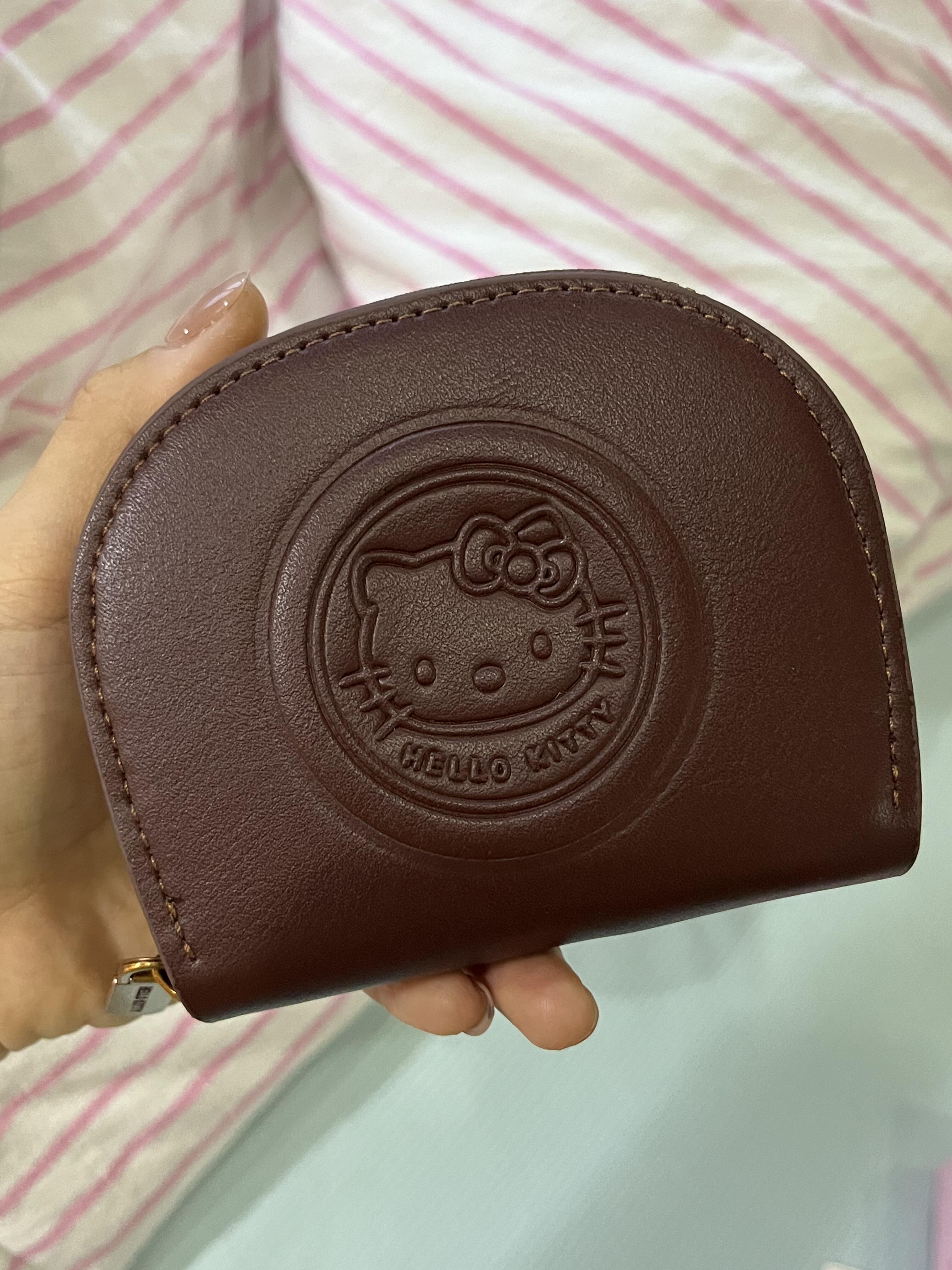 Hellokitty Zipper Card Holder PU Leather Purse Organizer Credit Card Holde (gift box packaging)