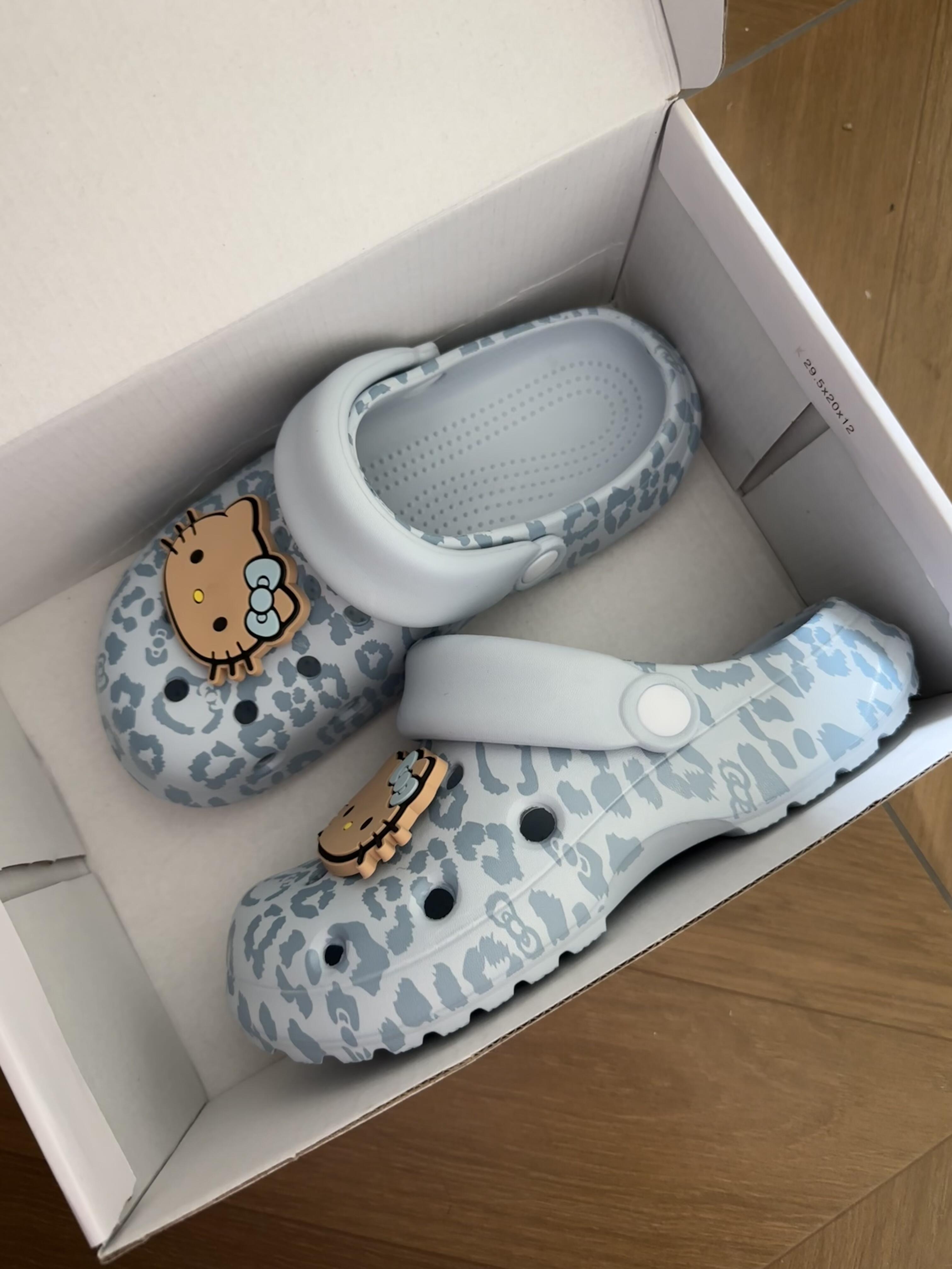 Hello Kitty Leopard Print Platform Clogs Slip Summer Sandals
