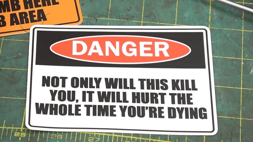 WARNING! Stickers