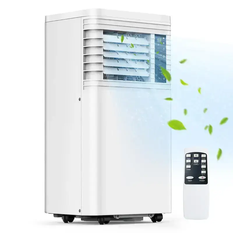 8000-10,000 BTU Portable Air Conditioner- Cool up to 350 Sq. Ft. AC with Easy-to-Use Remote Control, Digital LED Display, 24H Timer,Sleep Mode and Complete Window Installation Kit, for Bedroom,Living Room,Home Office,Apartment