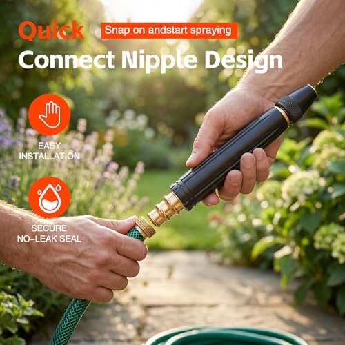 [FathersDayGift]Home High-Pressure Car Wash Spray Gun (Includes Booster Nozzle and Hose Clamp) — An Essential Choice for Watering Flowers and Vegetables, and Cleaning Your Beloved Car.