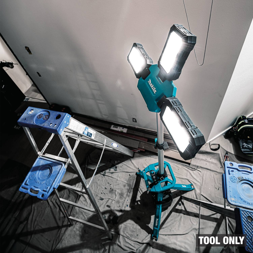 🔥 Special Offer: 15,000-Lumen Cordless LED Tower Light | 3 Adjustable Heads, 8 ft. Height — Light Only