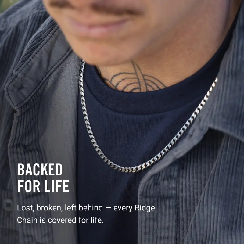 🔥Last Chance Sale🔥 5mm Curb Chain Titanium 20