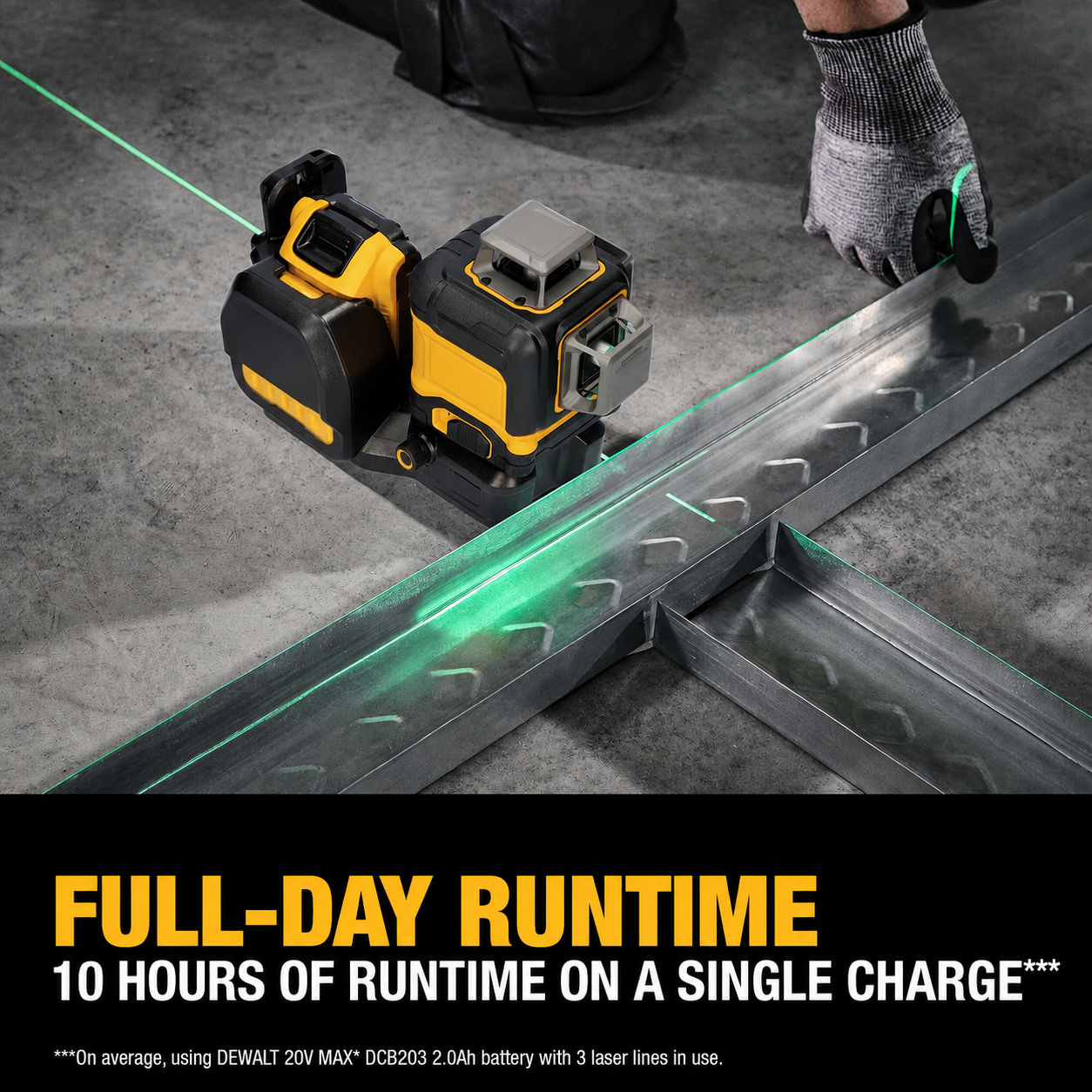 🔥Flash Sale🔥 High-Precision 3×360° Green Beam Laser Level Kit with Battery & Charger Included