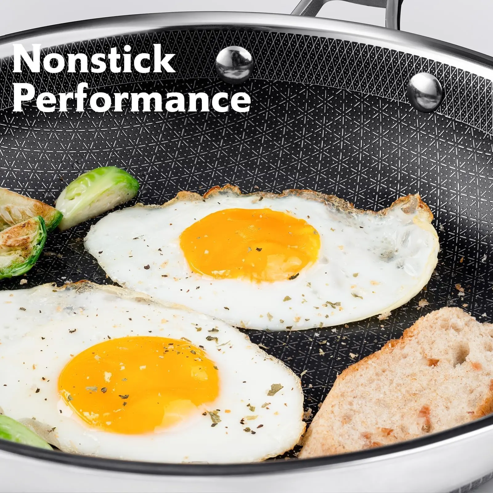 ⚡️Clearance sale⚡️10-Pc & 14-Pc Hybrid Metal Cookware Sets - Nonstick Stainless Steel Kitchenware