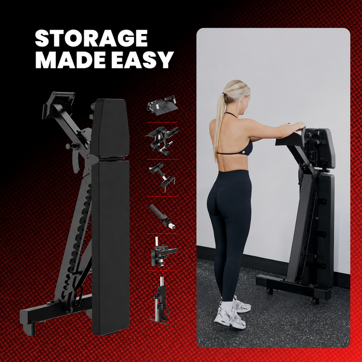 🔥 25-in-1 Adjustable Weight Bench System – Heavy-Duty Home Gym Bench with 7 FREE Training Attachments Included