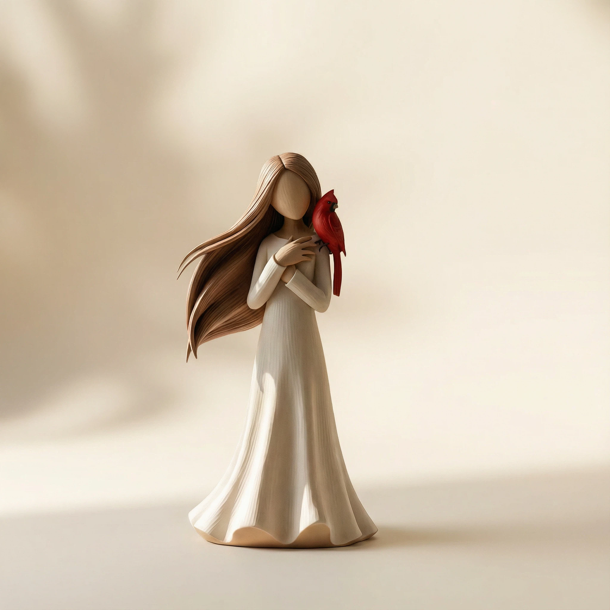 Cardinal Remembrance Love and Serenity Figurine——When a cardinal appears, an angel is near