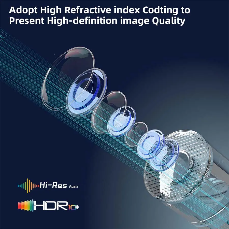 Mini Projector HY300 300ANSI Android 12 4K Decoding