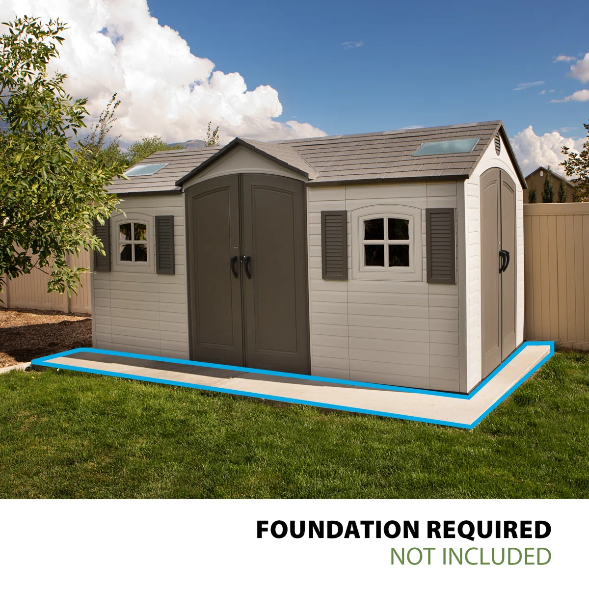15 Ft. x 8 Ft. Outdoor Storage Shed