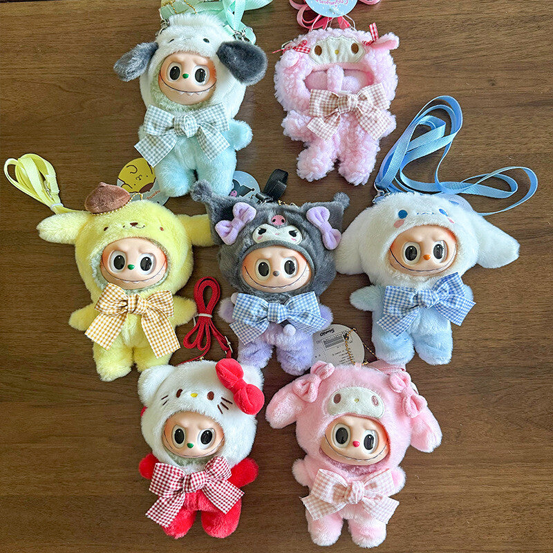 Sanrio Crossbody Bag 17cm Doll Clothes Suitable for 17cm Labubu Plushies Accessories