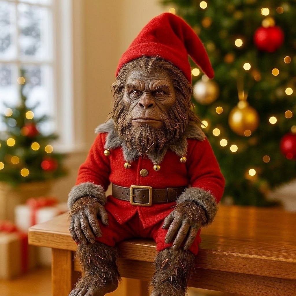 Bigfoot Elf on the shelf