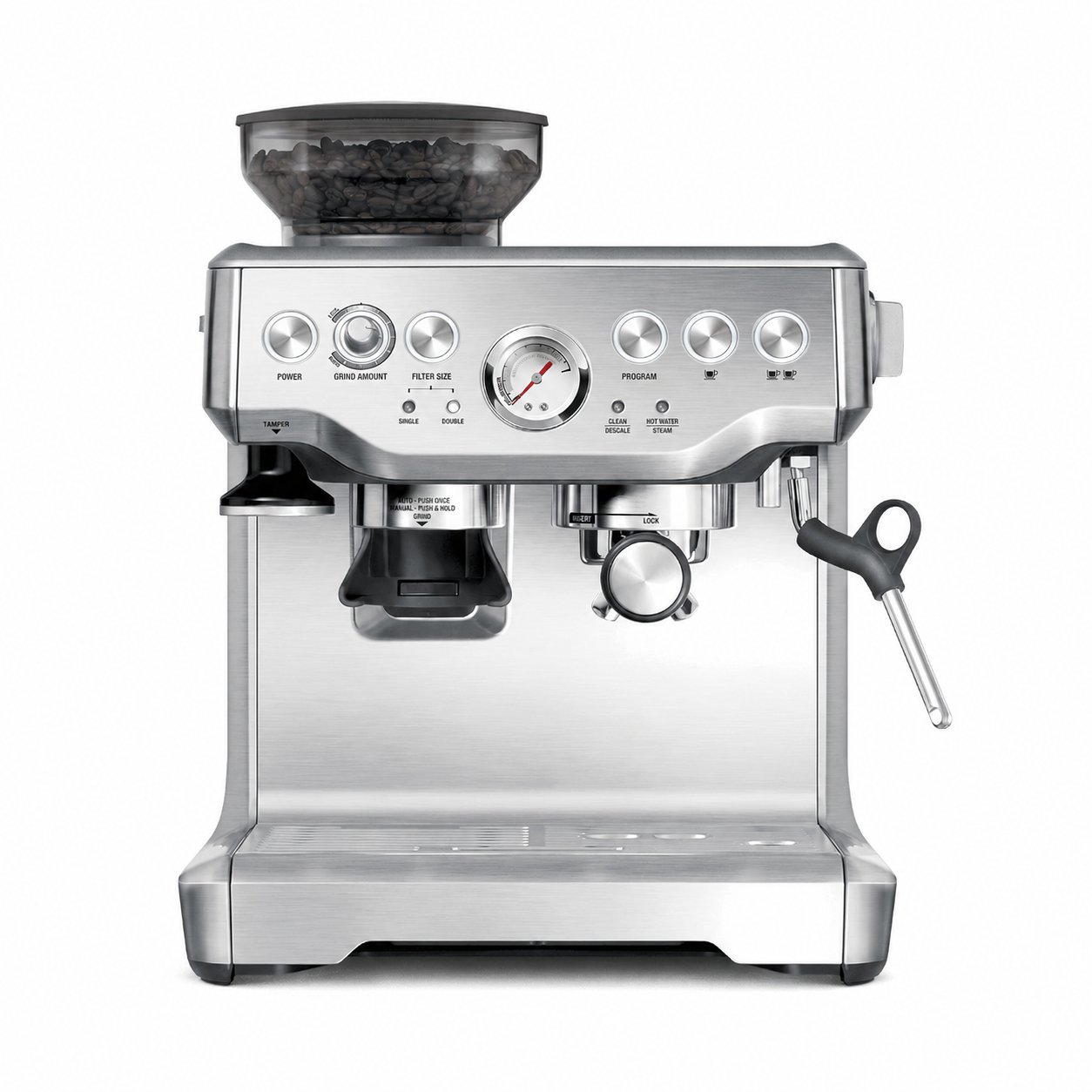 🔥 Semi-Automatic Espresso Machine with Built-In Grinder & Milk Frother