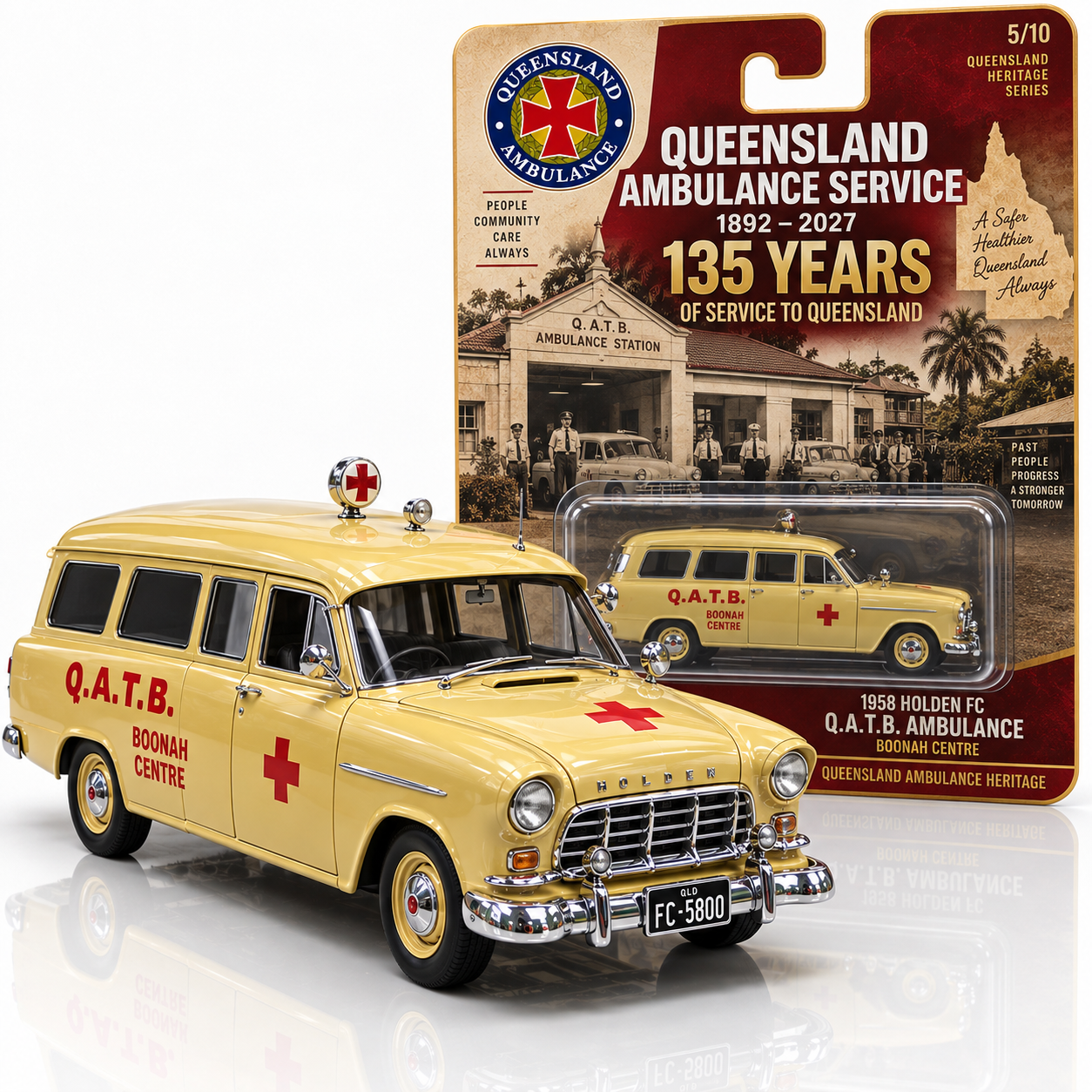 Queensland Ambulance 135 Year Holden FC Collectible