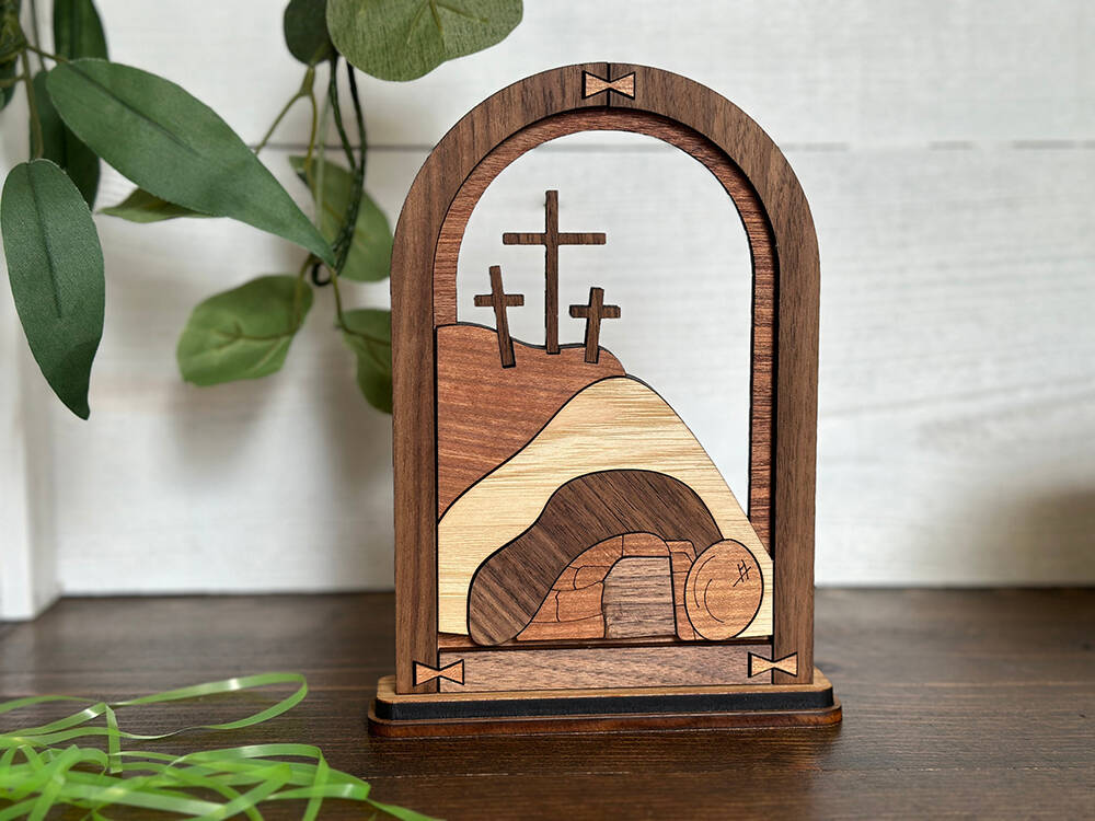 Resurrection Empty Tomb Easter Scene
