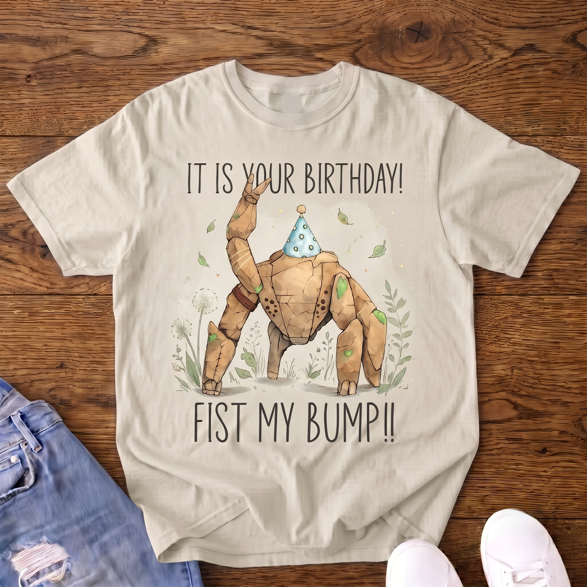 Rocky Inspired Birthday Fist Bump Golem VintageT-shirt