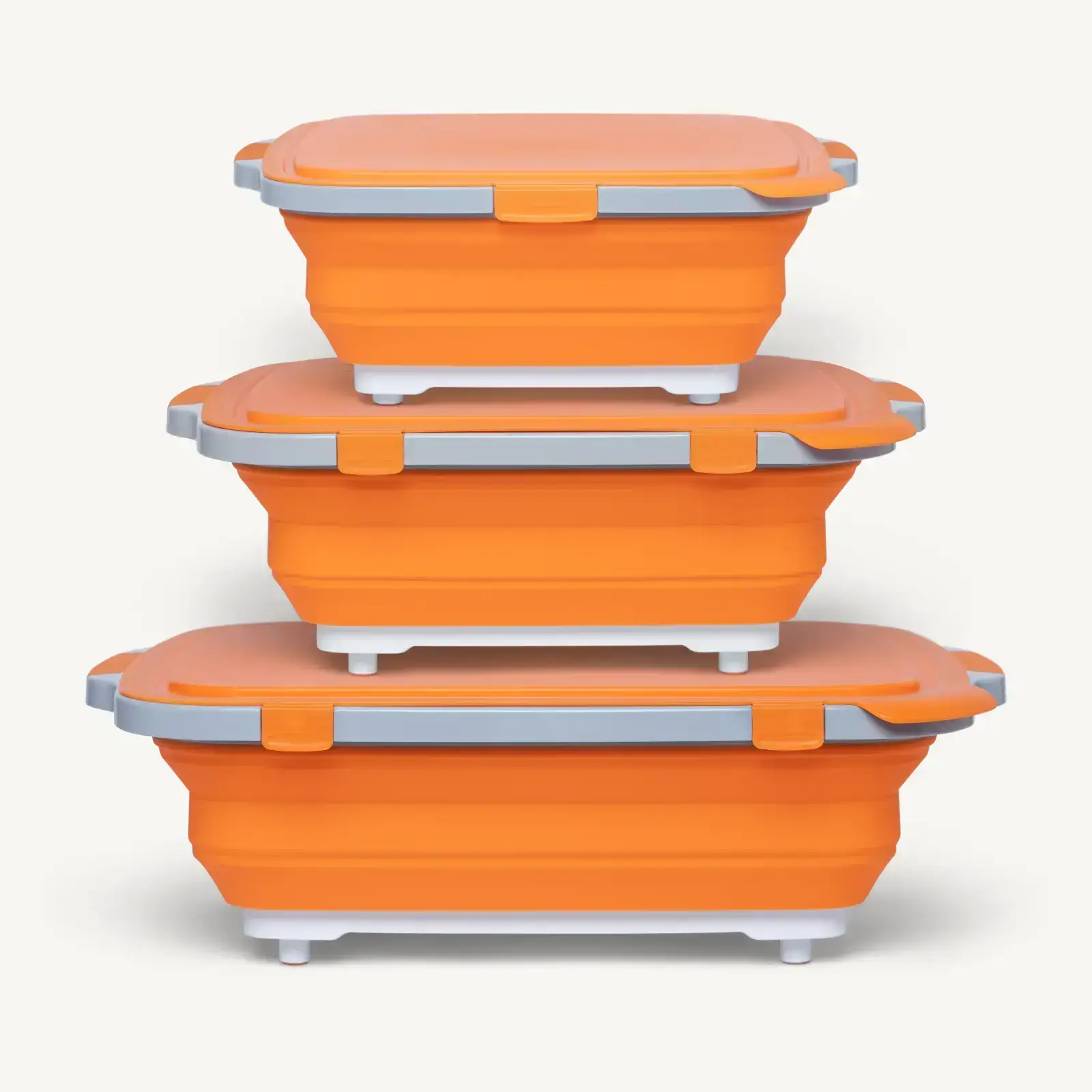 3pc Collapsible BBQ Prep Tub Set
