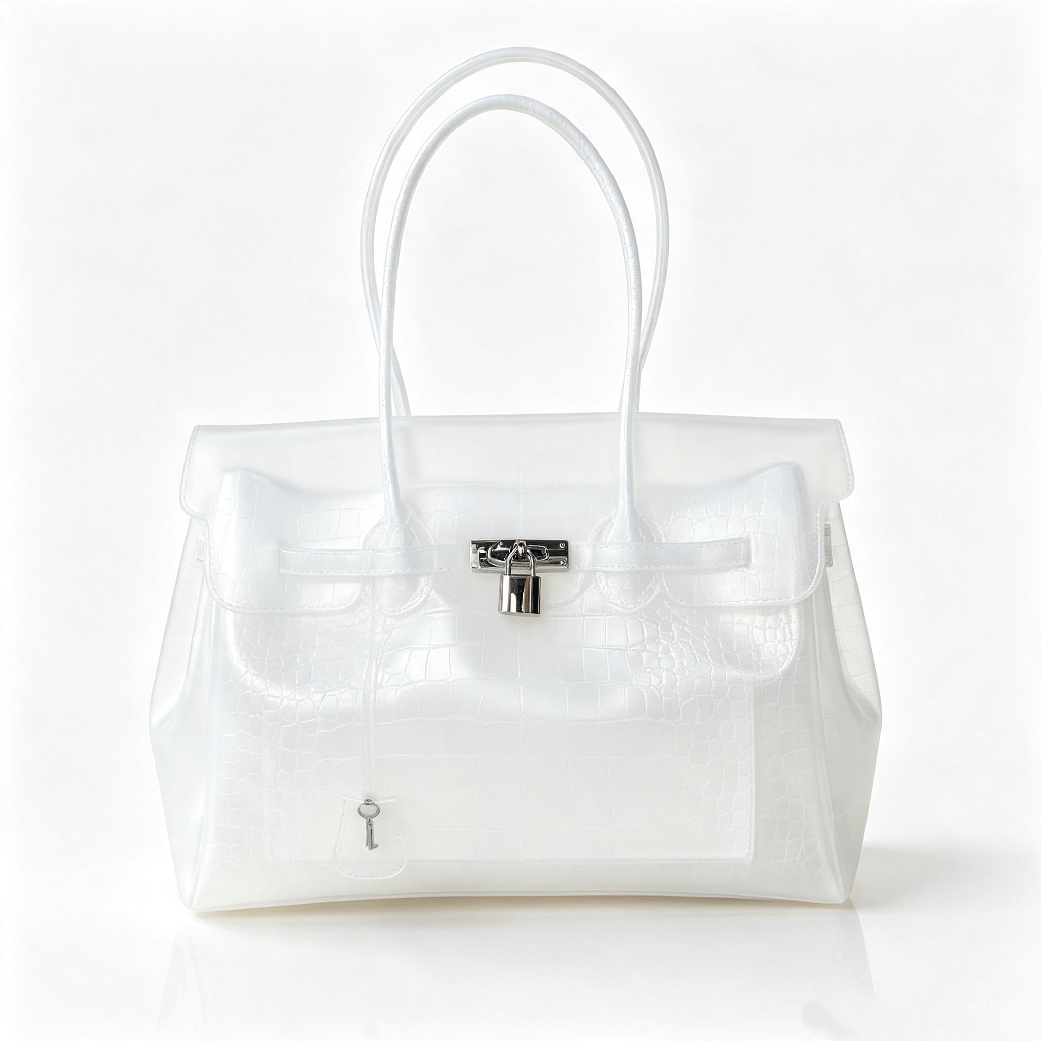 Girly Crocodile Jelly Tote Shoulder Bag