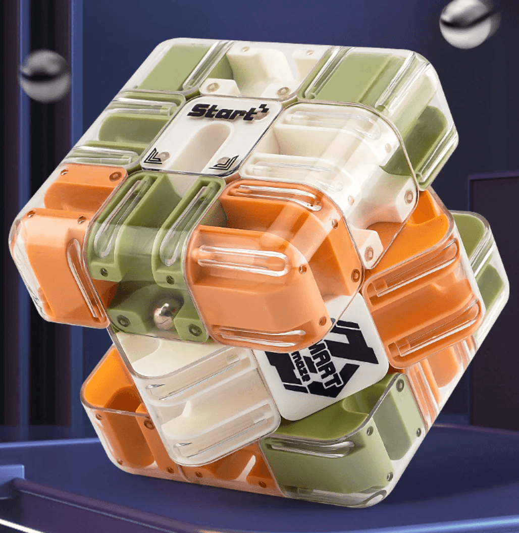 🎁🧩Large Labyrinth 3D Puzzle Maze Cube - Engaging Brain Teaser Toy