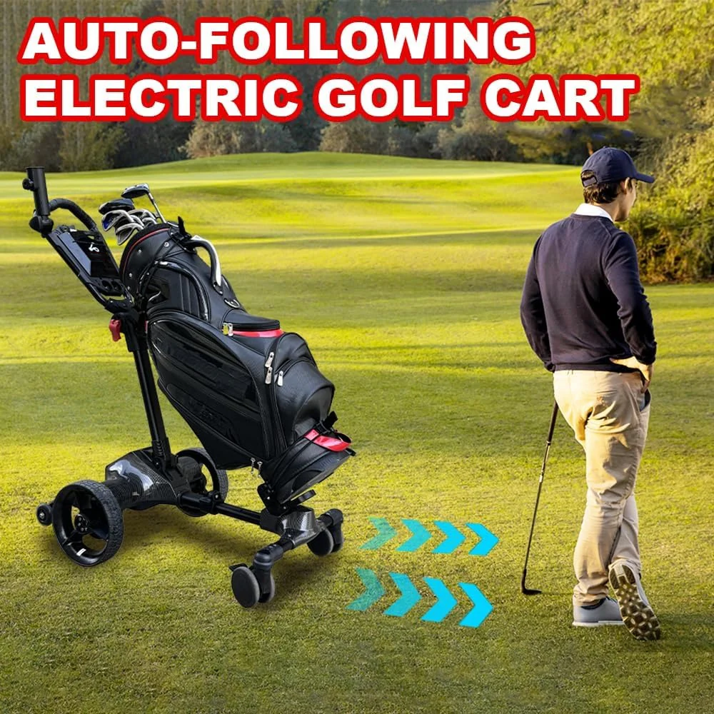 ⏰Clearance sale⛳Electric Auto Follow Golf Cart