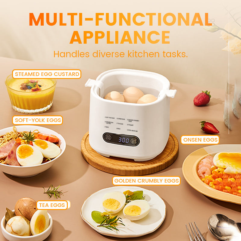 Mini Multi-Functional Egg Cooker Set with Smart Touch Panel📢📢Flash Sale: Ending in 3 Hours!⏰⏰
