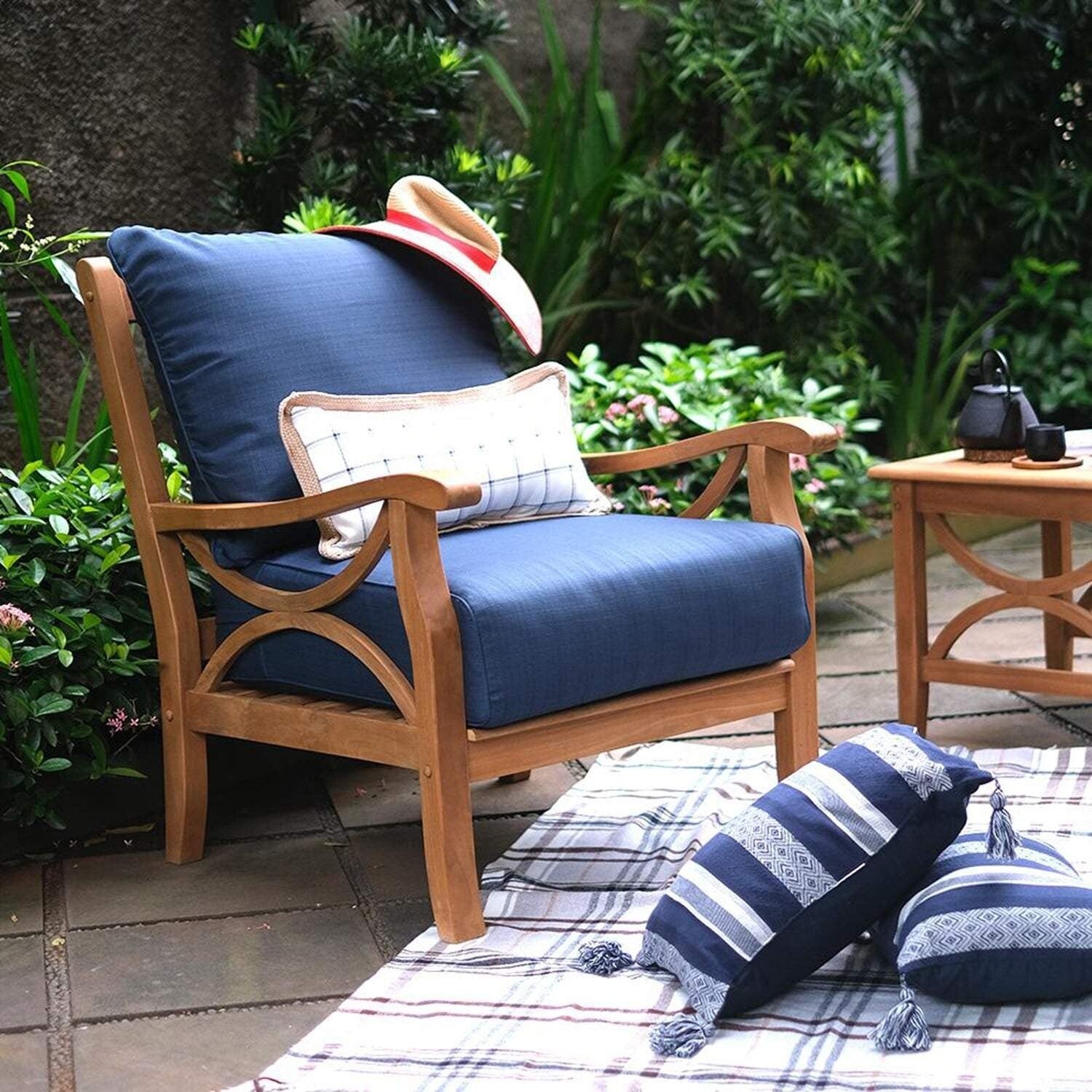 Cambridge Casual Lowell 5-piece Teak Wood Outdoor Conversation Set