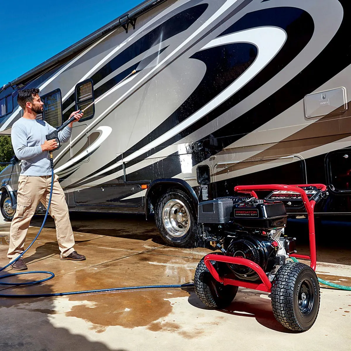 4400 PSI, 4.2 GPM, 13 HP (420cc) Commercial-Duty Pressure Washer, EPA