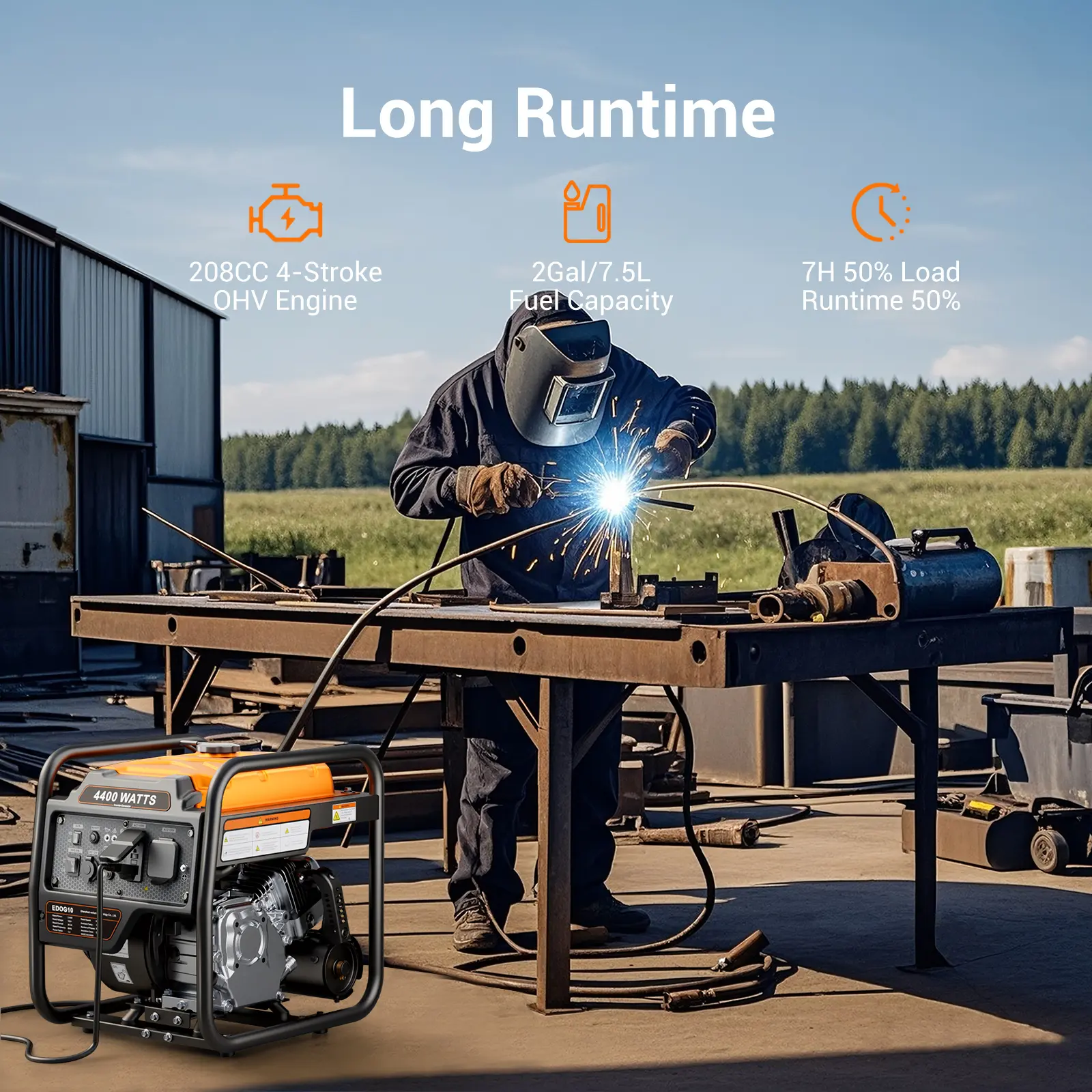 🔥 Limited Deal – 4400W Inverter Generator with 30A RV Ready Power