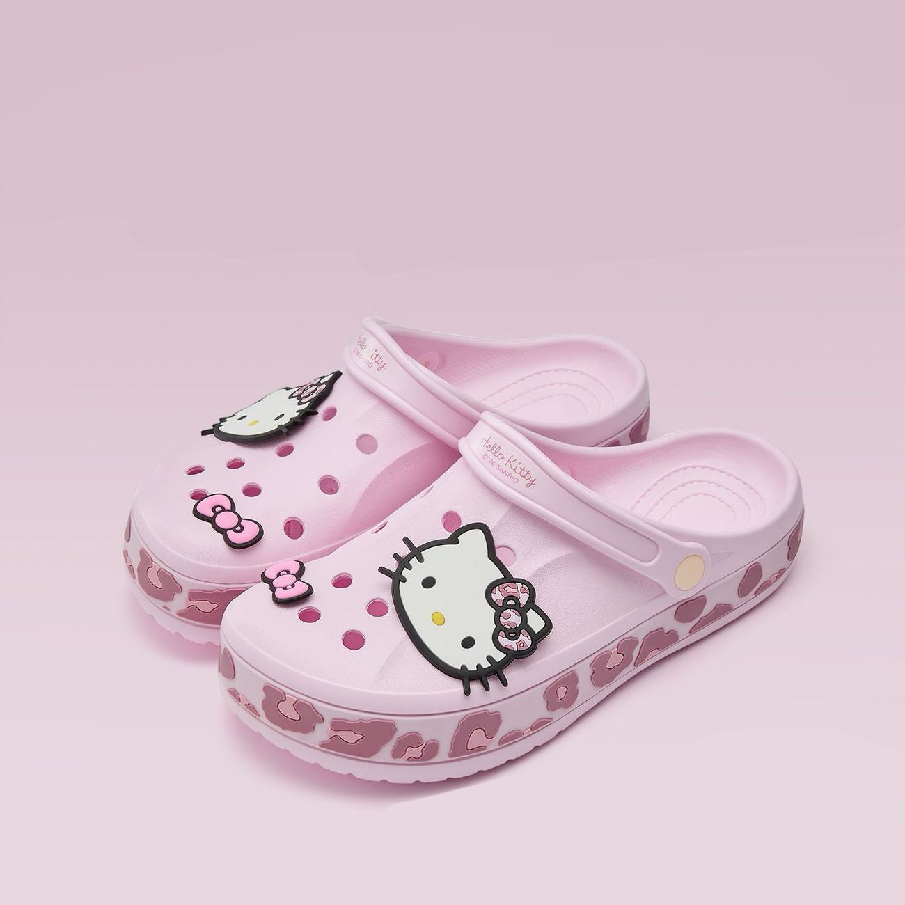 Hello Kitty Leopard-print Clogs Sandal Shoes