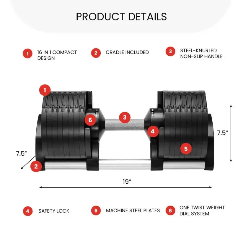 ⚡Clearance Sale⚡Multifunctional adjustable dumbbell(Single)