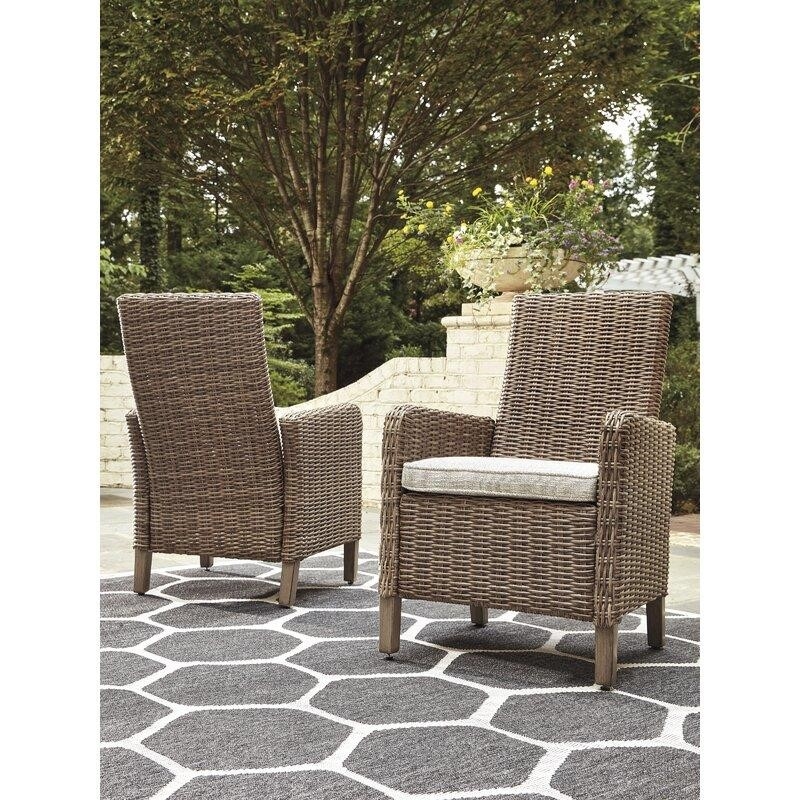 Pederson Rectangular 8 - Person 84'' Long Bar Height Dining Set with Cushions