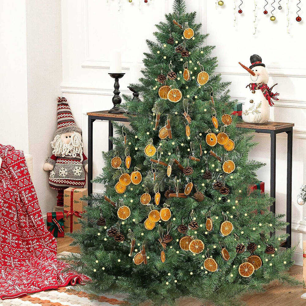 Natural Orange Slices Cinnamon Pinecones Ornament