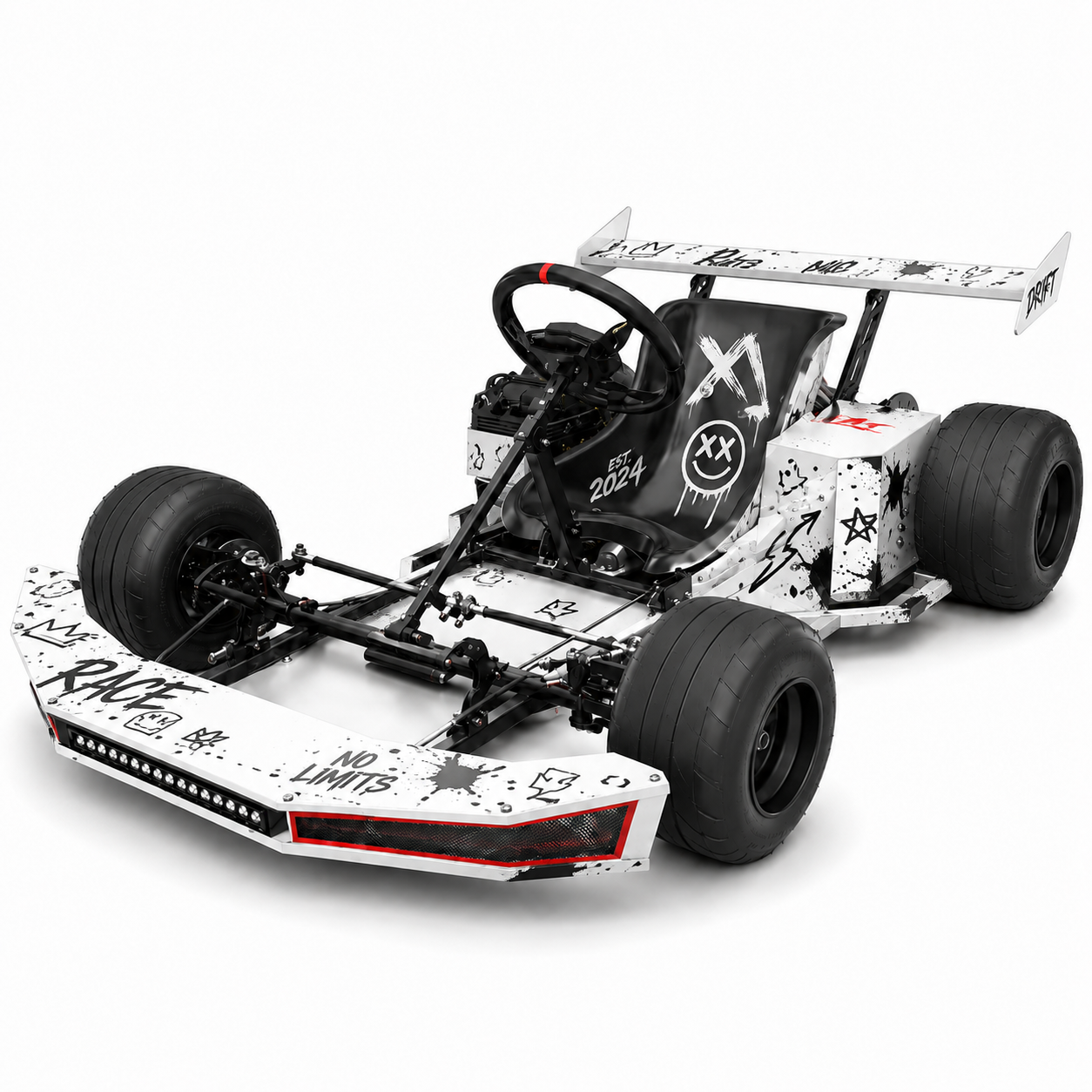 🏁 72V Adult Electric Racing Go Kart – 90 MPH Road-Ready Performance Kart 🔥