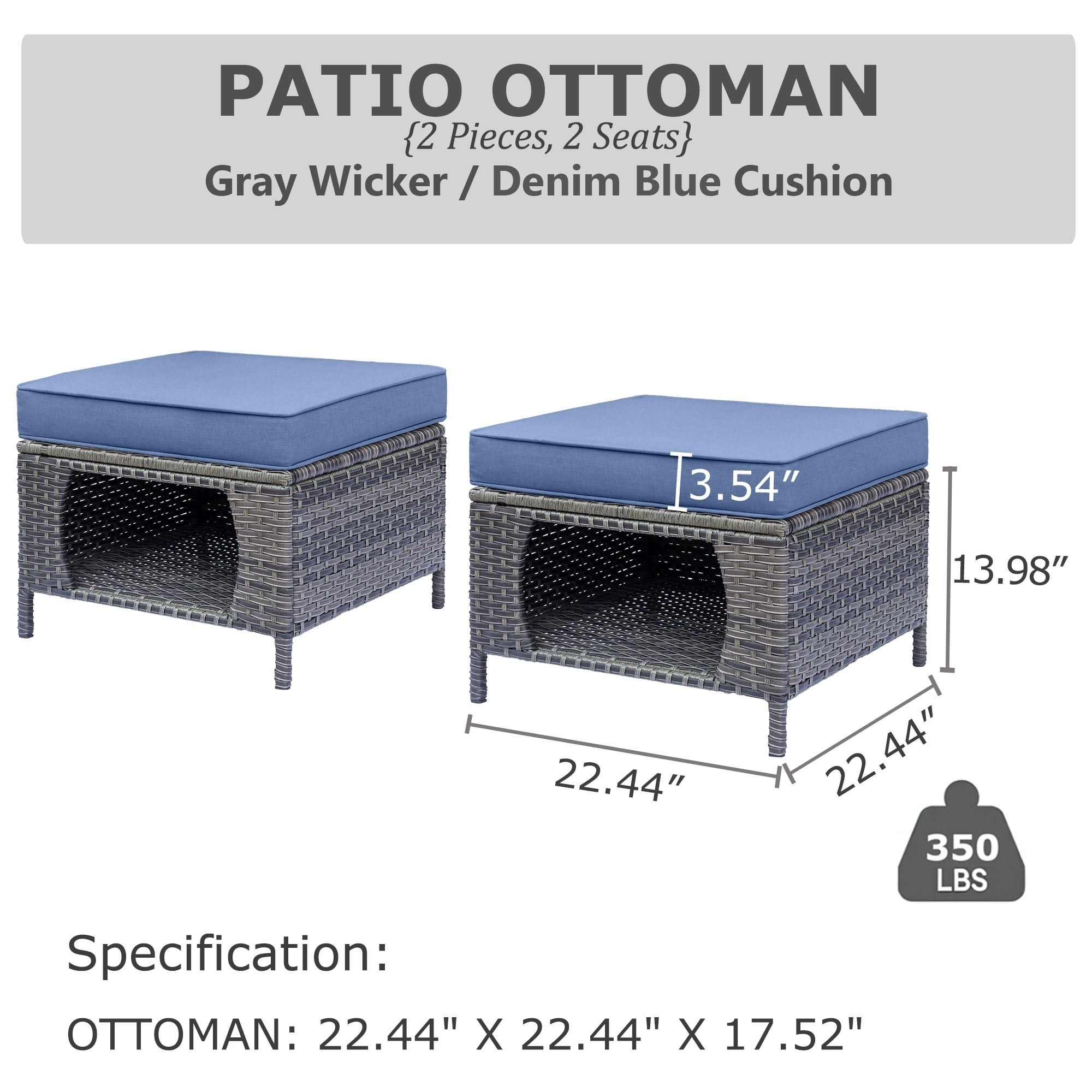 Outdoor Patio Furniture Set-Wicker Patio Conversation Swivel Chair Set