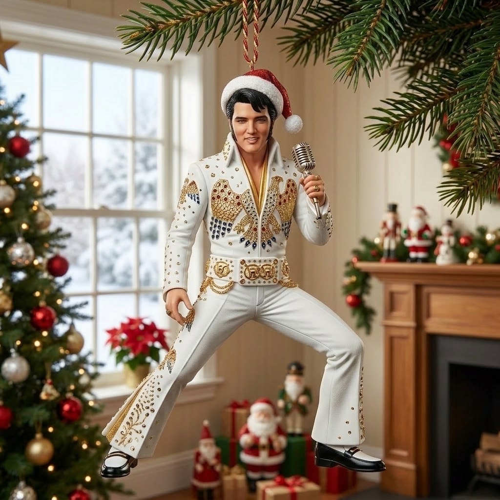 Rock Around the Christmas Tree: King of Rock 'n' Roll Ornament