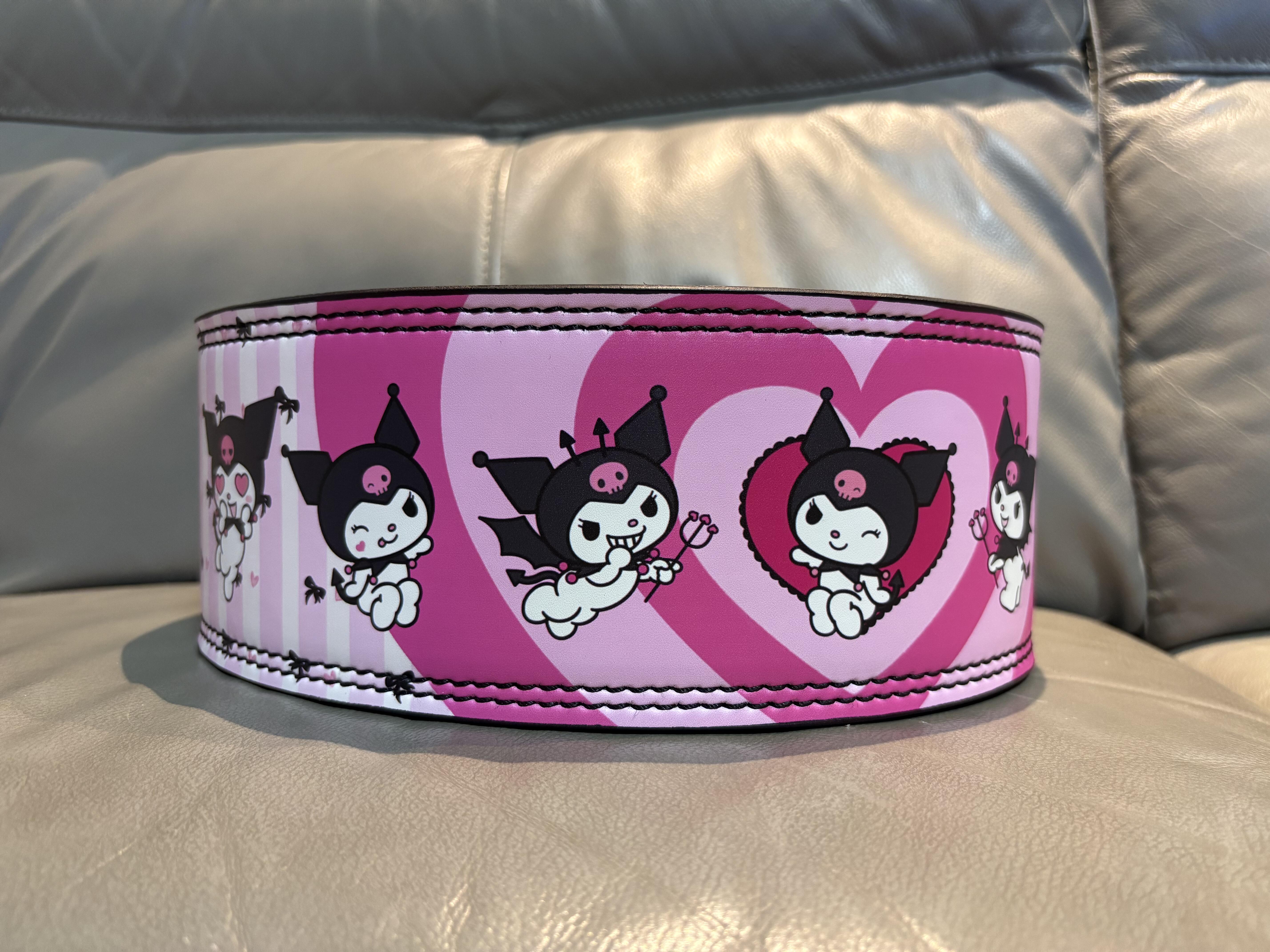 Hello Kitty Weight Lifting Belt Leather Gym Belts Back Support