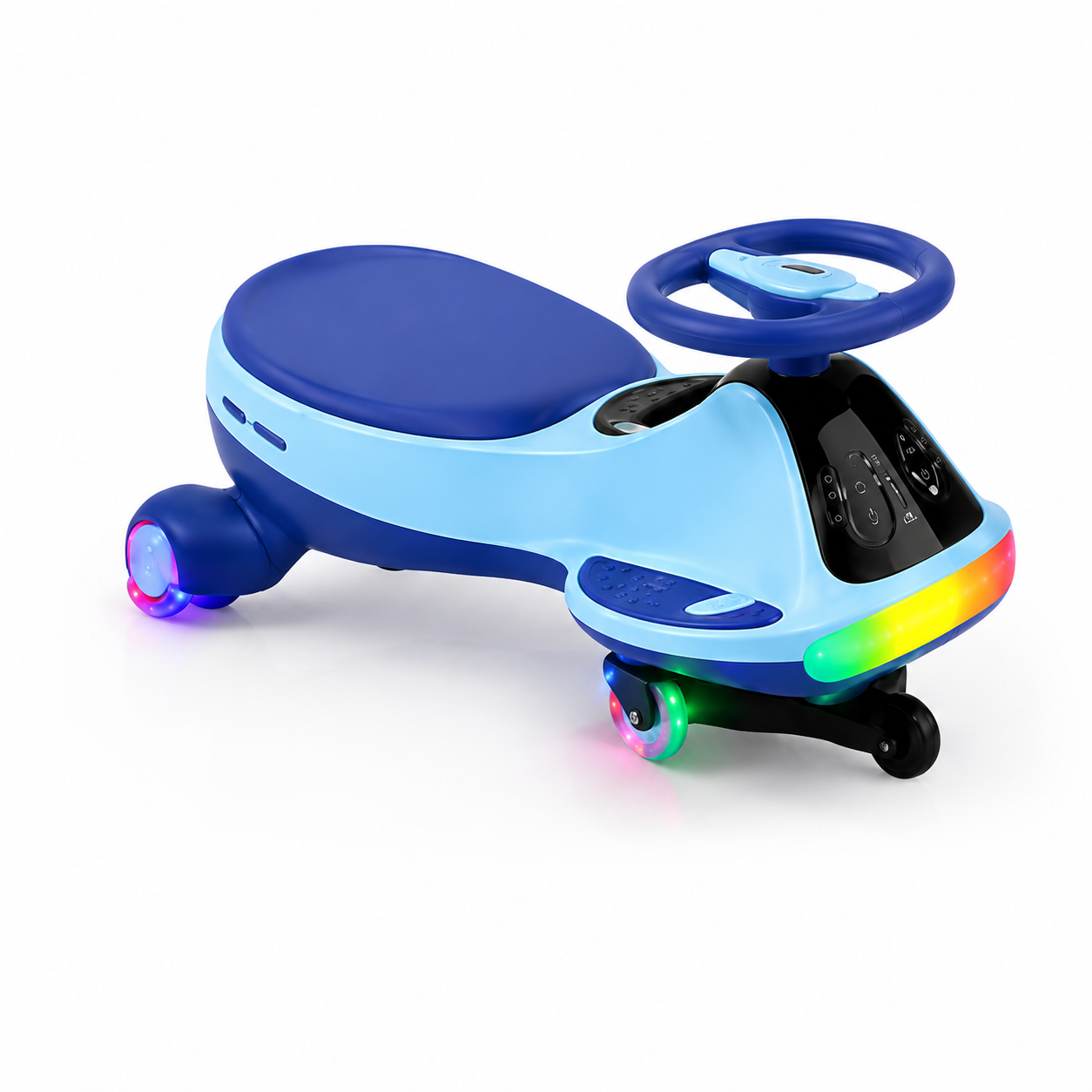 🔥 12V Electric Wiggle Car for Kids – LED Lights, Bluetooth Music & Rechargeable Ride-On Fun