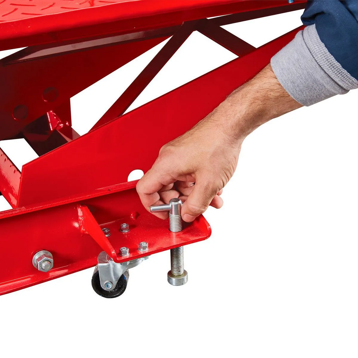 Motorcycle Lift 1000 LB (1/2 Ton) Capacity Lift ATV Lift Bike Stand Jack Table