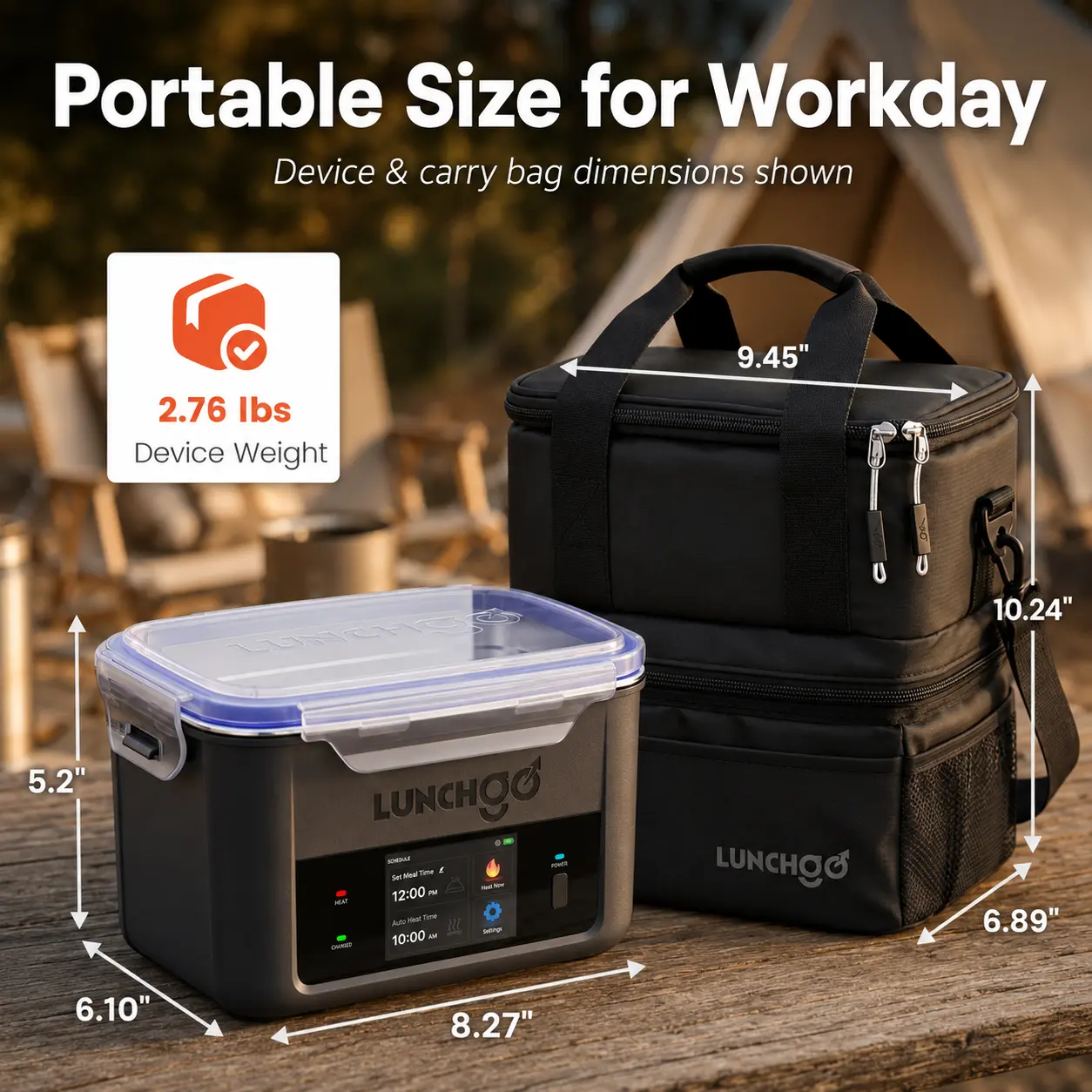 G1 Cordless Heated Lunch Box, 5 Cups