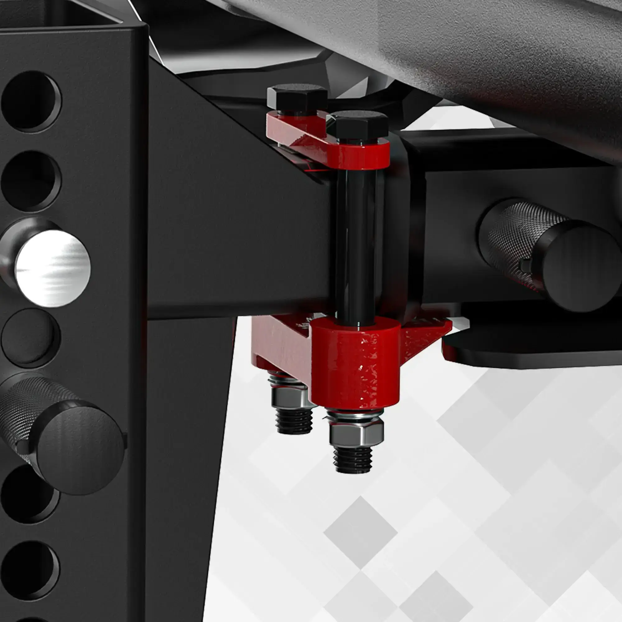 Trailer Hitch Tri-Ball Mount with Locks & Pin