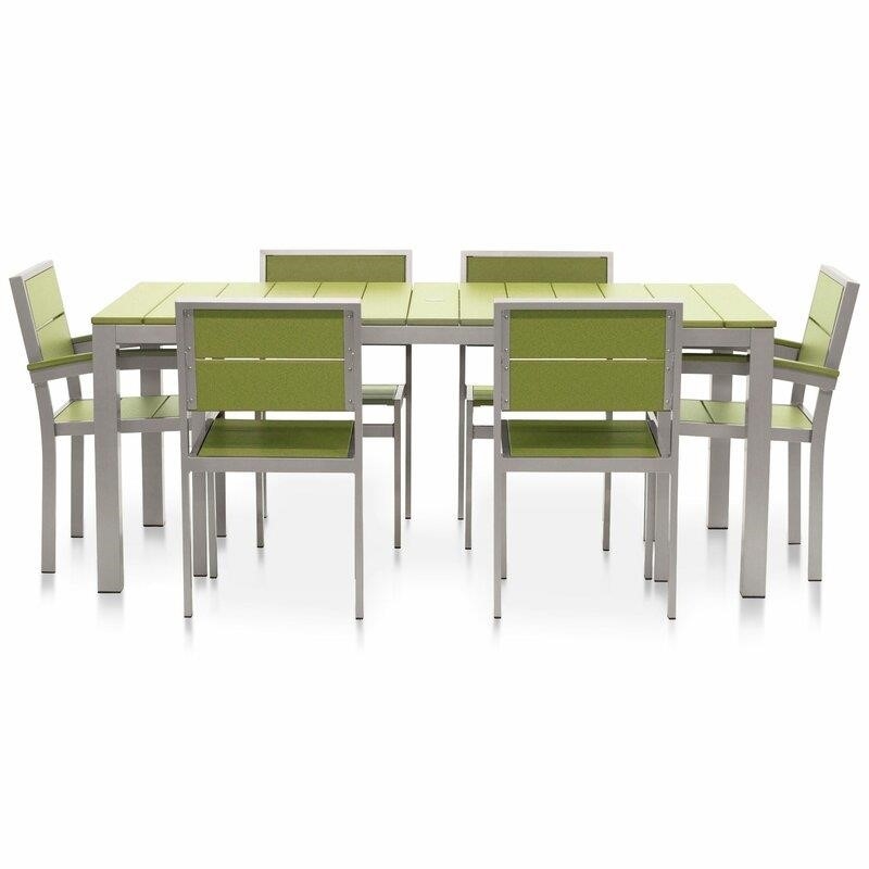 Fiona Rectangular 6 - Person 72'' Long Dining Set