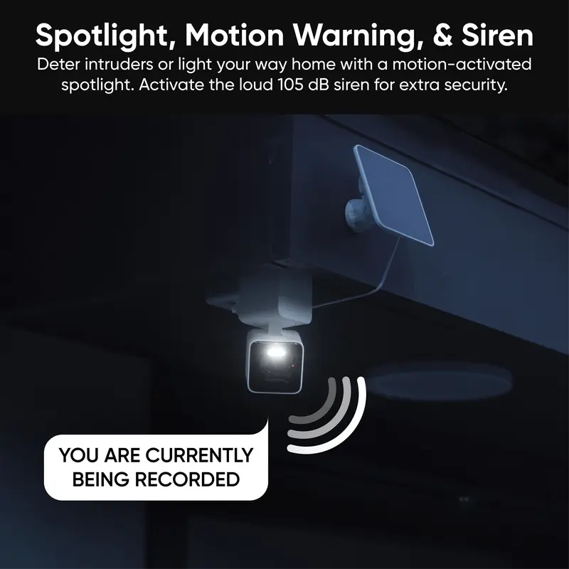 Battery Solar Powered 2K HD WDR Security Camera