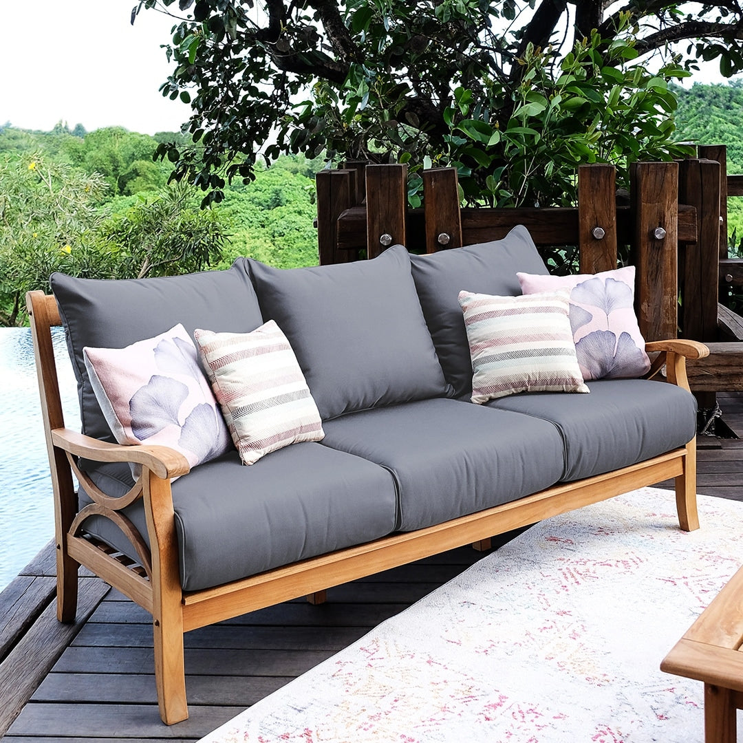 Cambridge Casual Lowell 5-piece Teak Wood Outdoor Conversation Set