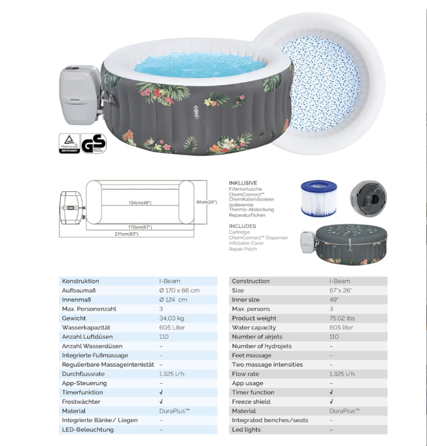 🔥Limited Availability🔥-Inflatable Hot Tubs  San Francisco HydroJet Pro™