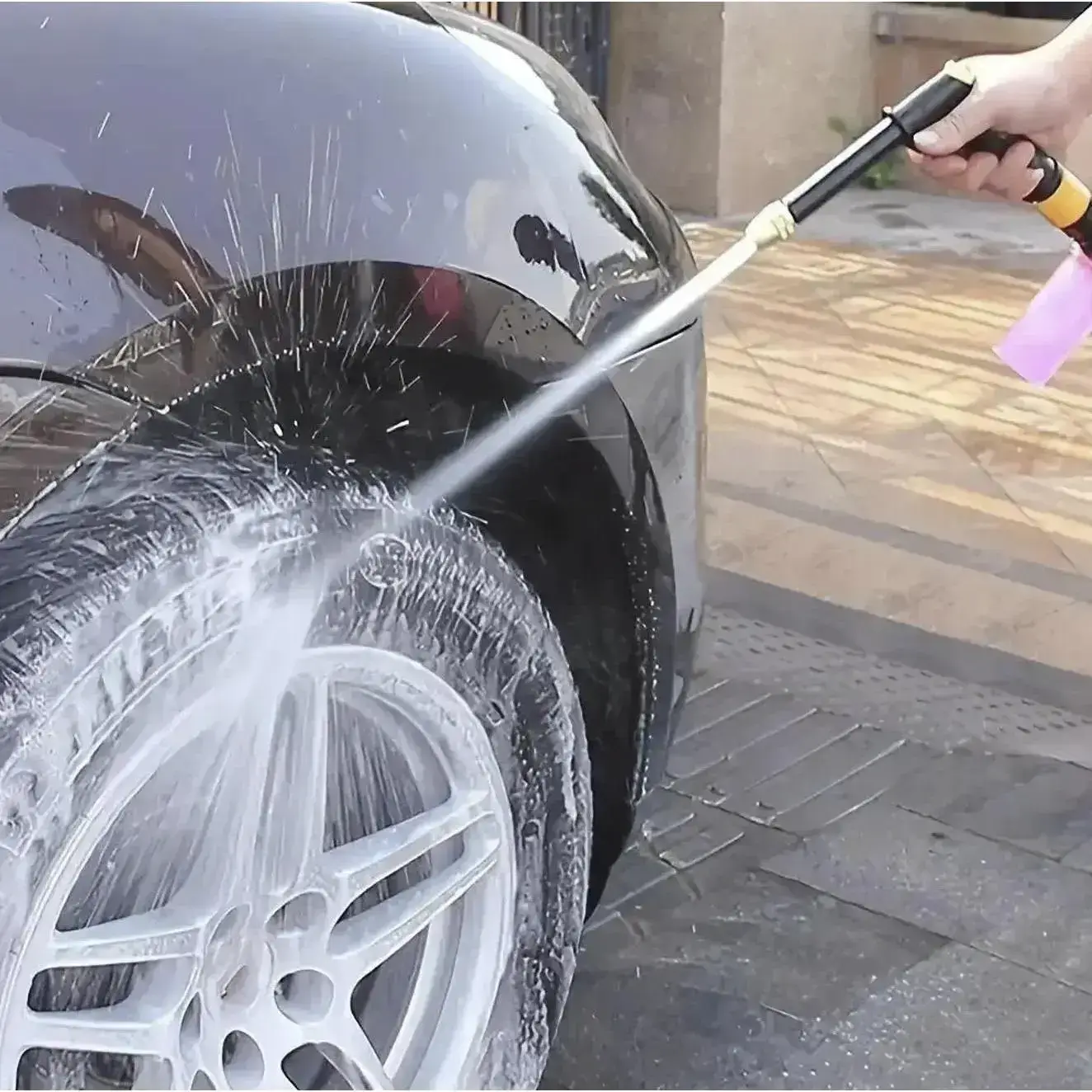 Portable High Pressure Water Sprayer, Adjustable Garden Hose Nozzle Sprayer, Car Washing & Maintenance Tool, Pet Cleaning Tool & Dealsforyoudays