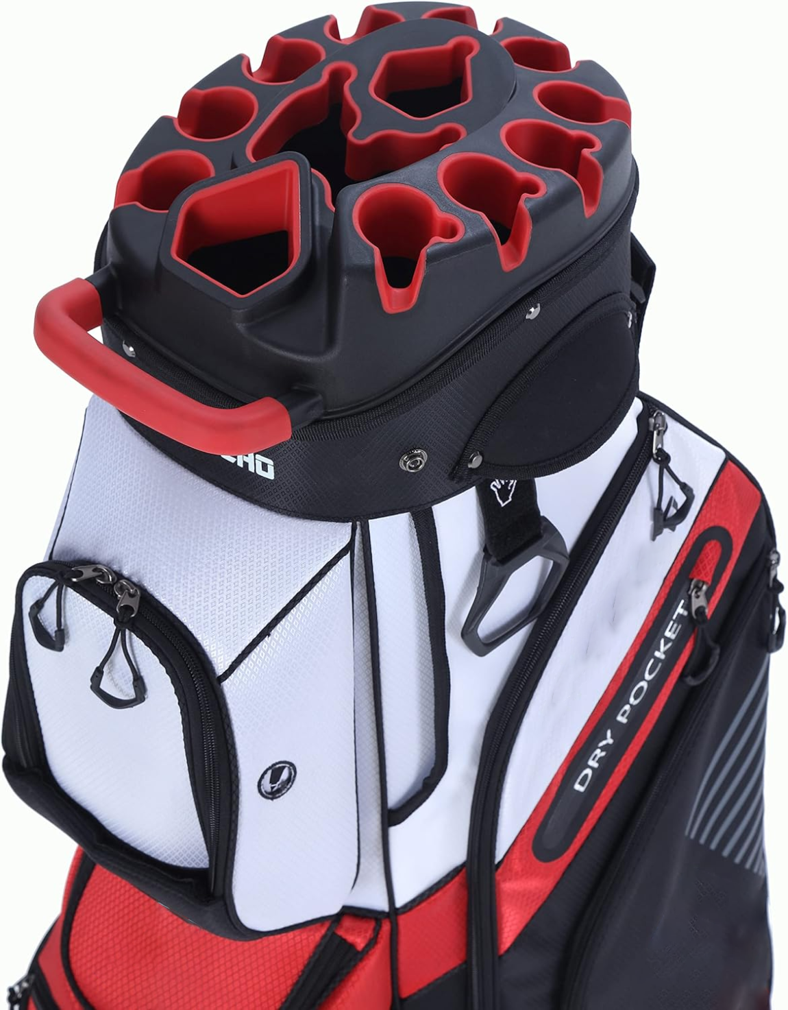 T-Lock Golf Cart Bag with 14 Way Organizer Divider Top