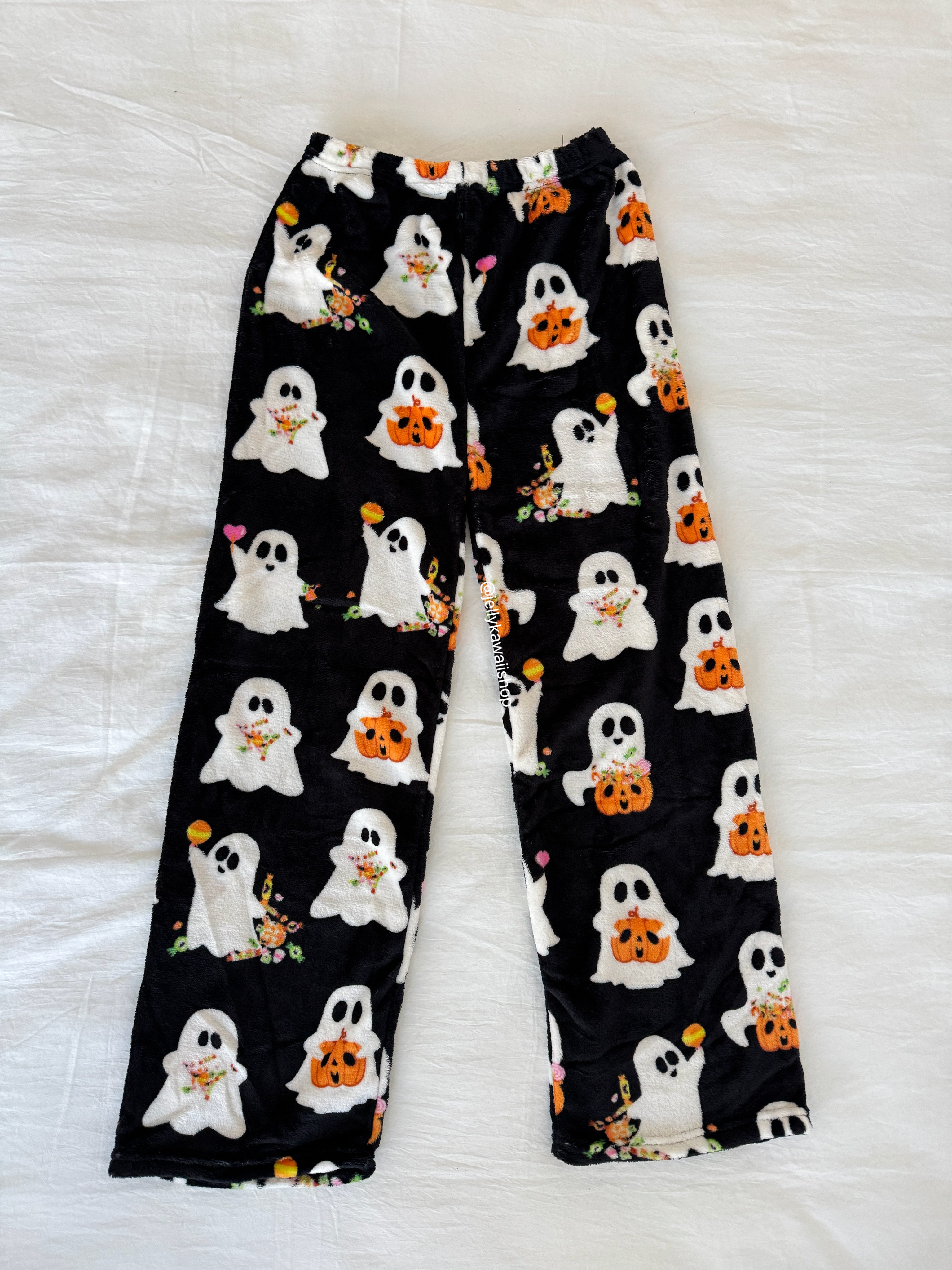 Hellokitty Halloween Pants Pumpkins Ghost Pajama Cute Soft Long Bottoms Women Pjs Pj Jammies Gift