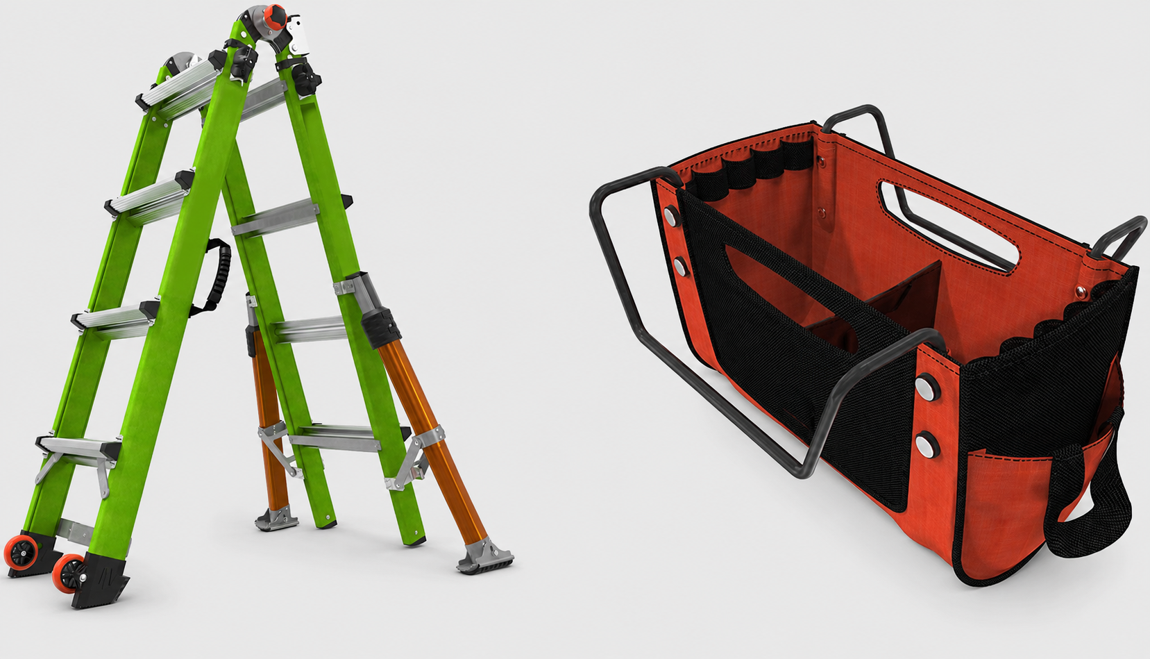🔥 All-Terrain Multi-Position Fiberglass Ladder – Heavy-Duty, Stable & Easy to Move